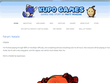Tablet Screenshot of kupogames.com